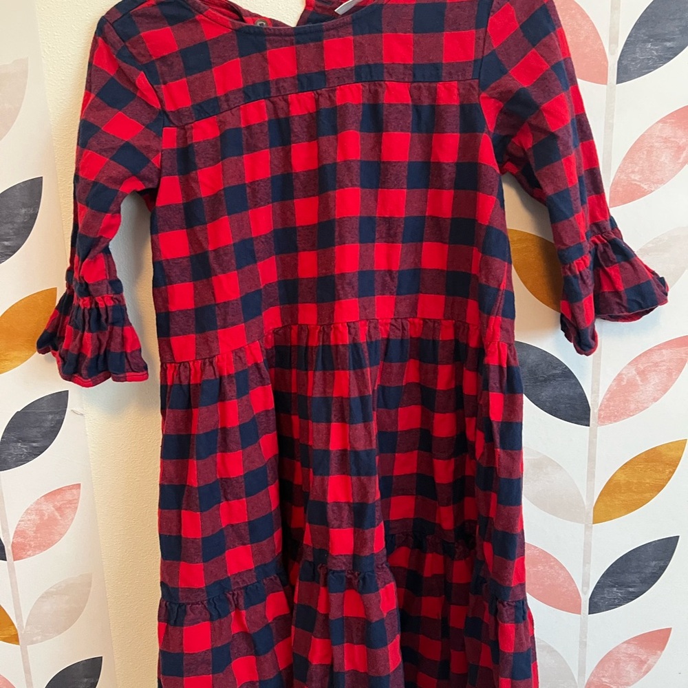Hanna Andersson Red and Black Checkered Dress